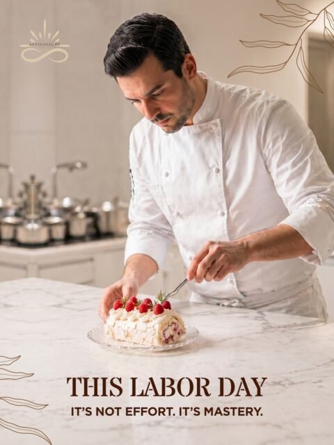 Behind every exceptional dessert is skill, discipline, and years of dedication.

This Labor Day, we celebrate the craftsmanship, passion, and precision that transform ingredients into unforgettable experiences.

At Artisanal Pi, excellence is never accidental—it’s created by expert hands.

#LaborDay #ArtisanalPi #Craftsmanship #PastryChef #DessertExcellence HospitalityIndustry CulinaryArts ChefLife LuxuryDesserts MadeWithPassion UAEHospitality FineDiningDesserts